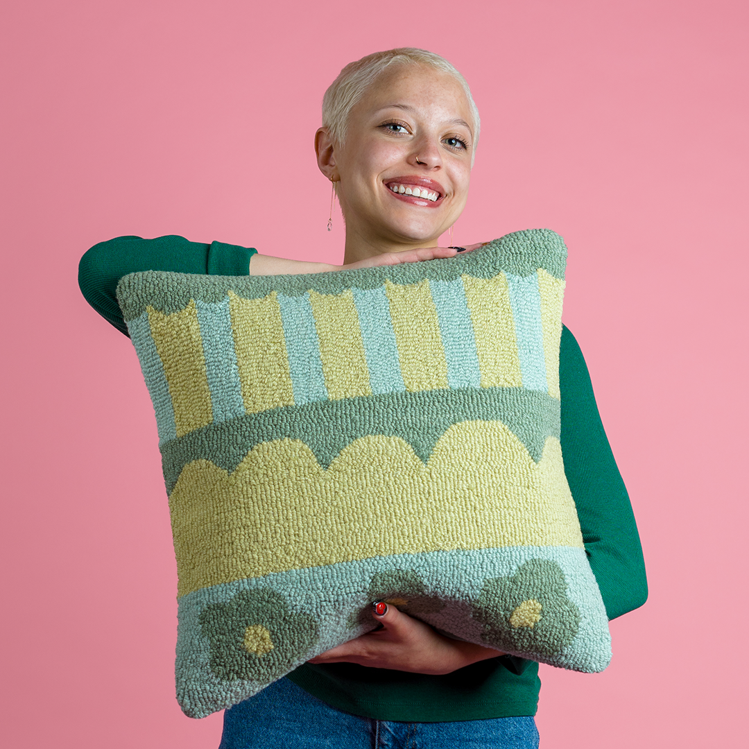 Flower and Stripes Pillowcase